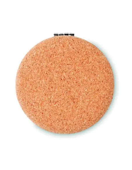 Espejo doble circular corcho Ecológico Personalizado 7MO9799
