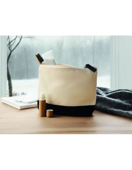 Neceser de algodón bicolor Ecológico Personalizado 7MO9815