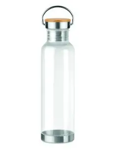 Botella tritan con tapa bambú 8 Ecológica Personalizada...