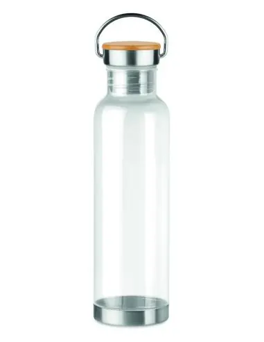 Botella tritan con tapa bambú 8 Ecológica...