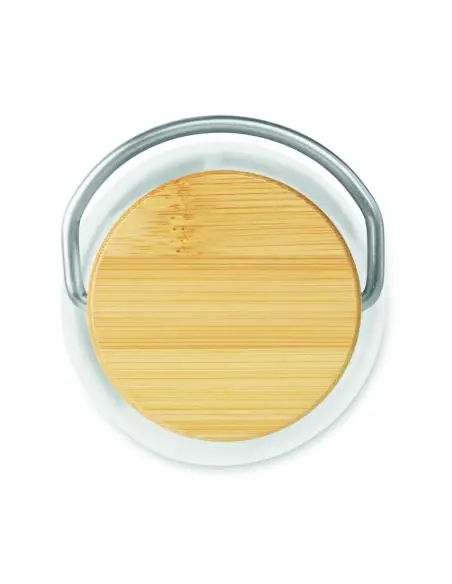 Botella tritan con tapa bambú 8 Ecológica Personalizada 7MO9850