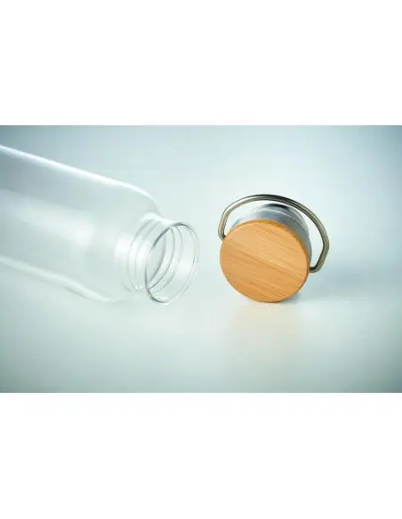 Botella tritan con tapa bambú 8 Ecológica Personalizada 7MO9850
