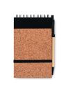 Libreta A6 bolígrafo tapa corch Ecológica Personalizada 7MO9857 - Imagen 1