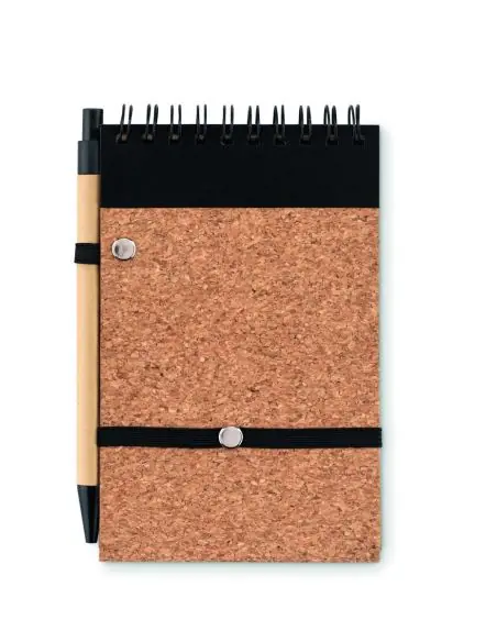 Libreta A6 bolígrafo tapa corch Ecológica Personalizada 7MO9857