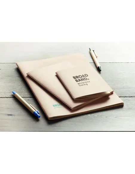 Libreta A6 con tapa de papel Ecológica Personalizada 7MO9868