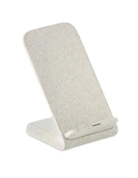 Cargador inalámbrico paja trigo Ecológico Personalizado 7MO9891