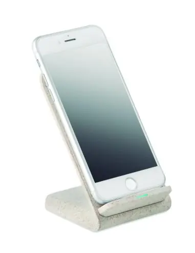 Cargador inalámbrico paja trigo Ecológico...