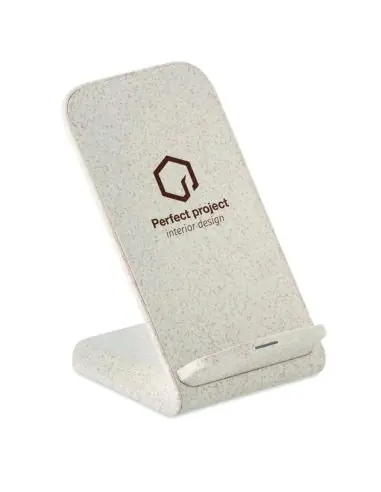 Cargador inalámbrico paja trigo Ecológico...