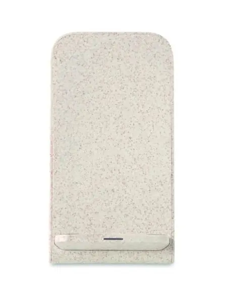 Cargador inalámbrico paja trigo Ecológico Personalizado 7MO9891