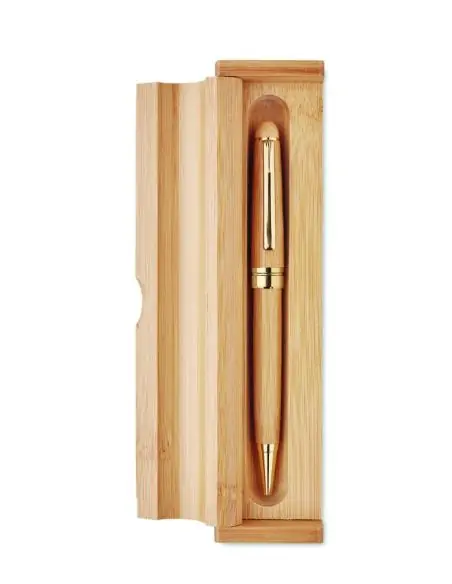 Bolígrafo giratorio de bambú Ecológico Personalizado 7MO9912