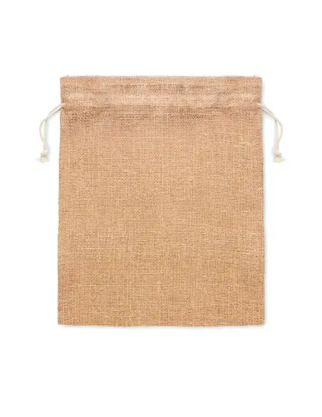 Bolsa regalo pequeña de yute Ecológica Personalizada 7MO9928