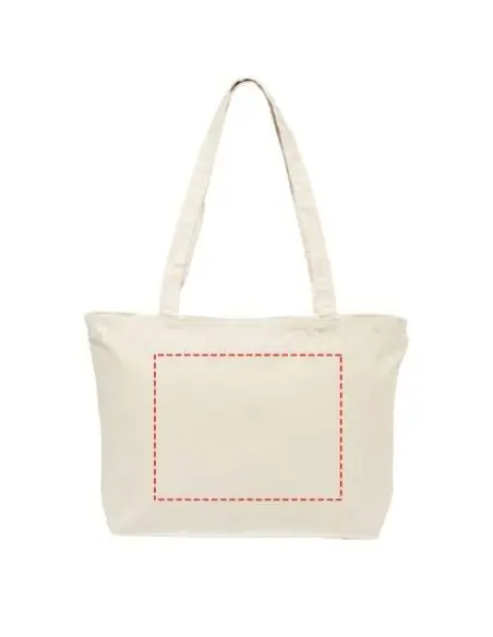 Bolsa Tote de algodón 320 g/m² con cremallera Ecológica Personalizada 6120331