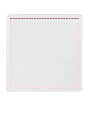 Posavasos de plástico cuadrado con papel...