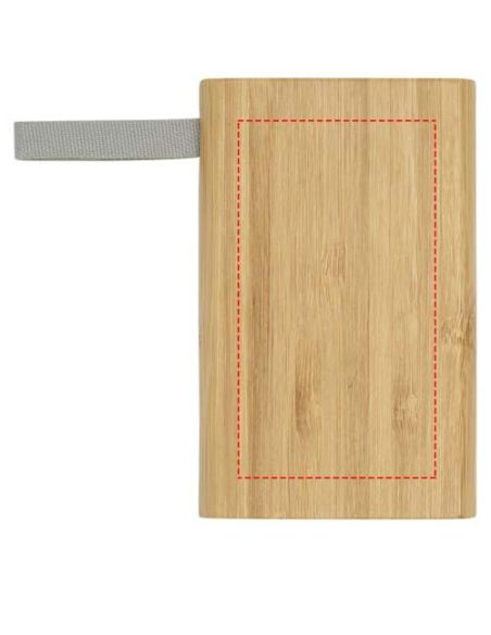 Batería externa de 5000 mAh de bambú Ecológica Personalizada 6124145