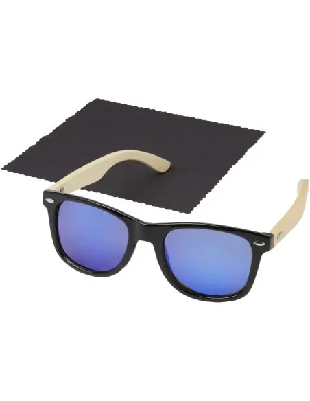 Gafas de sol polarizadas con cristal de espejo de PET reciclado/bambú en caja de regalo Ecológica Personalizada 6127001