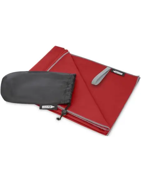 Toalla ultraligera y de secado rápido de PET reciclado 130 x 80 cm Ecológica Personalizada 6127012