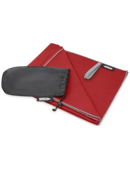 Toalla ultraligera y de secado rápido de PET reciclado 130 x 80 cm Ecológica Personalizada 6127012