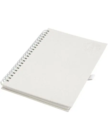 Libreta A5 con espiral fabricada a partir de cartones de leche recilados Ecológica Personalizada 6107783