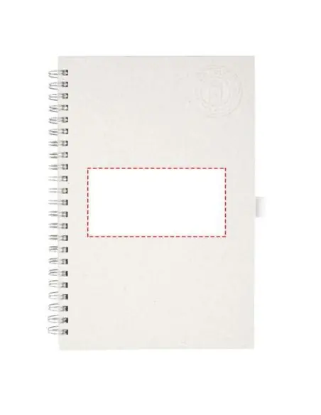 Libreta A5 con espiral fabricada a partir de cartones de leche recilados Ecológica Personalizada 6107783