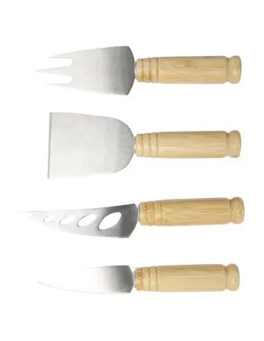 Set de 4 piezas para queso de bambú Ecológica...