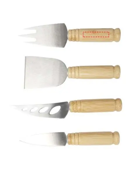 Set de 4 piezas para queso de bambú Ecológica Personalizada 6113303