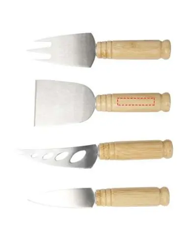 Set de 4 piezas para queso de bambú Ecológica...