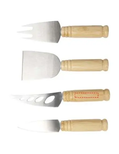 Set de 4 piezas para queso de bambú Ecológica...