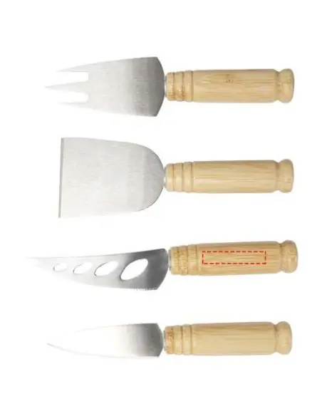 Set de 4 piezas para queso de bambú Ecológica Personalizada 6113303