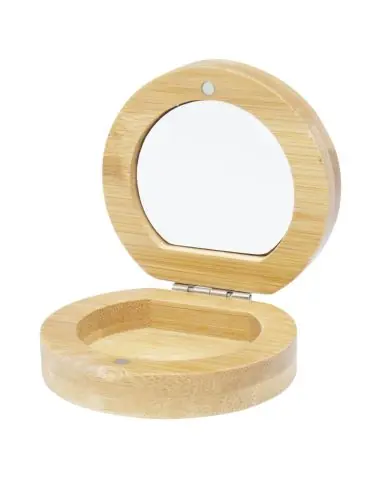 Espejo de bolsillo de bambú Ecológico...