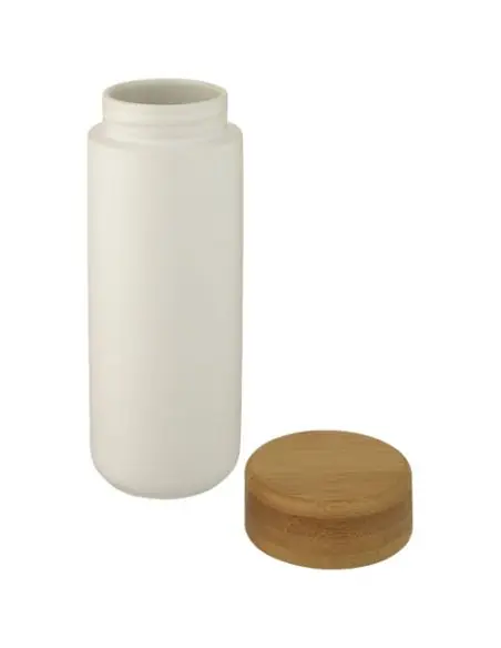 Vaso de cerámica de 300 ml con tapa de bambú Ecológico Personalizado 6100705