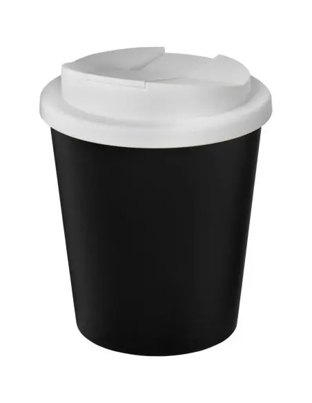 Vaso reciclado de 250 ml con tapa antigoteo Ecológico Personalizado 6210455