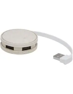 Hub USB de paja de trigo Ecológico Personalizado 6124309