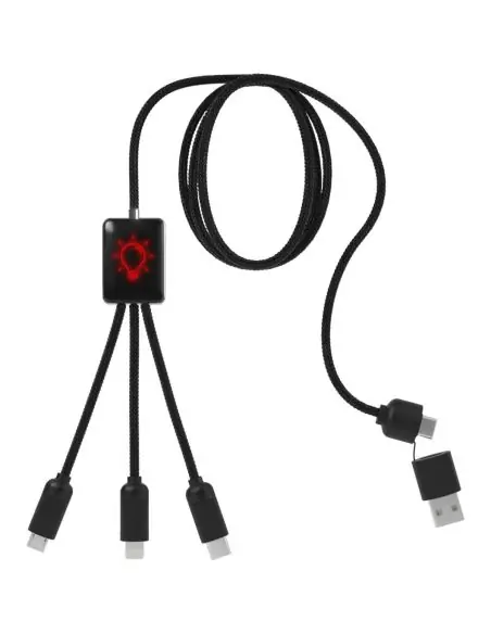Cable de carga extensible 5 en 1 Ecológica Personalizada 62PX064
