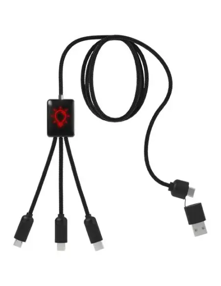 Cable de carga extensible 5 en 1 Ecológica Personalizada 62PX064