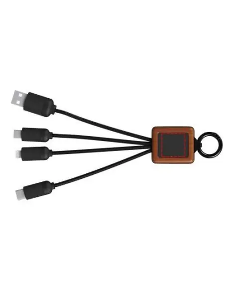 SCX.design Cable de madera de 20 W FSC fácil de usar C-19 Ecológica Personalizada 62PX044