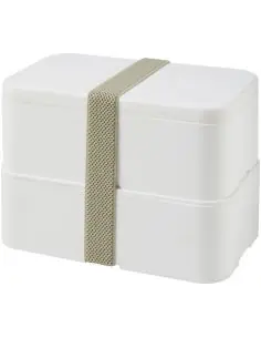 Fiambrera doble de 700+700 ml Ecológica Personalizada...