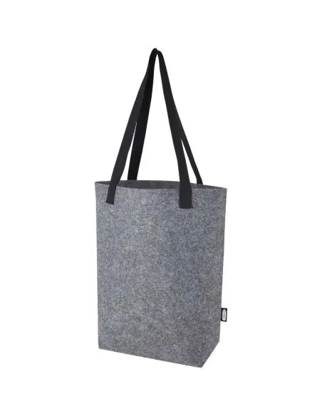 Bolsa Tote de fieltro reciclado GRS con fondo ancho de 12 L Ecológica Personalizada 6120662
