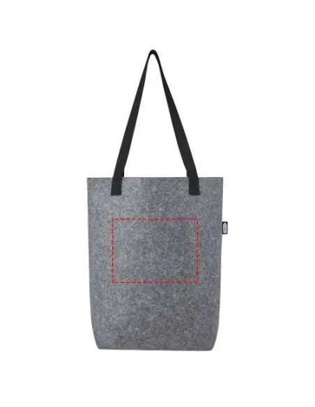 Bolsa Tote de fieltro reciclado GRS con fondo ancho de 12 L Ecológica Personalizada 6120662