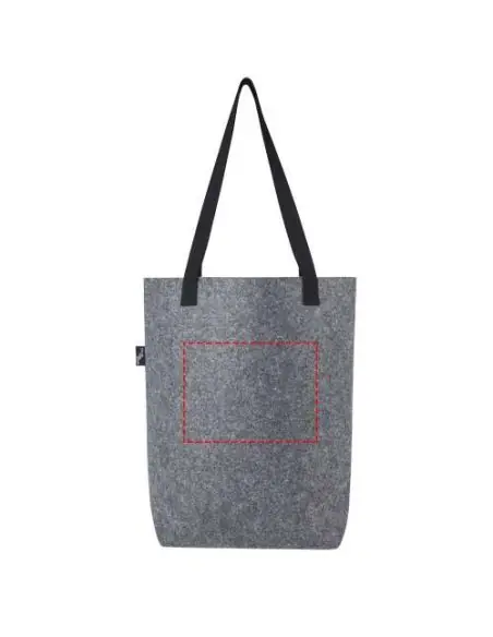 Bolsa Tote de fieltro reciclado GRS con fondo ancho de 12 L Ecológica Personalizada 6120662