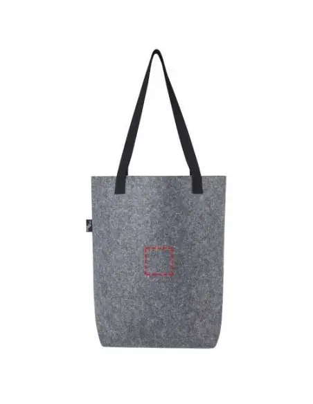 Bolsa Tote de fieltro reciclado GRS con fondo ancho de 12 L Ecológica Personalizada 6120662