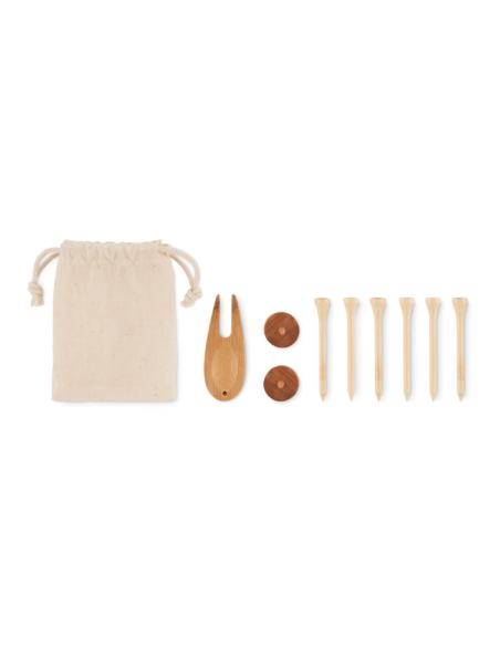 Juego accesorios golf en bolsa hojac