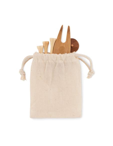 Juego accesorios golf en bolsa hojac