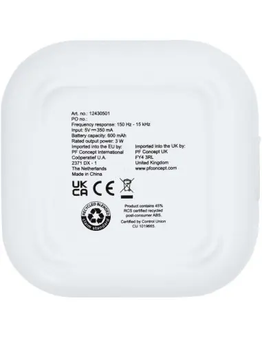 Minialtavoz Bluetooth® de plástico reciclado...