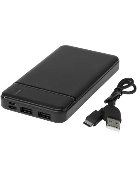 Batería externa de plástico reciclado de 10 000 mAh Ecológica Personalizada 6124321