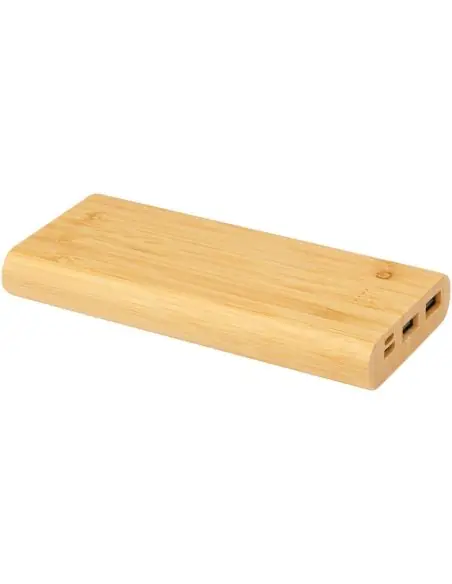 Batería externa de 10,000 mAh de bambú Ecológica Personalizada 6124323