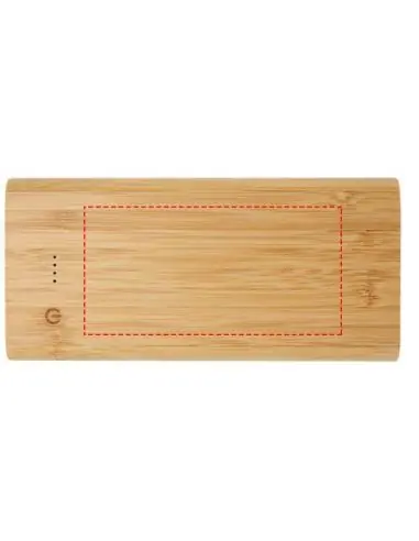 Batería externa de 10,000 mAh de bambú...