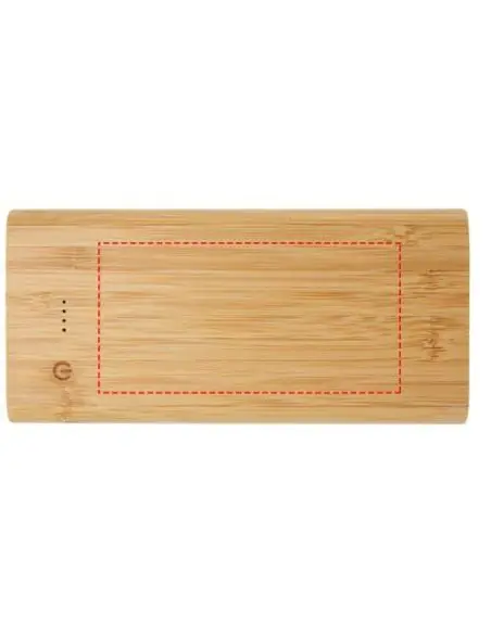 Batería externa de 10,000 mAh de bambú Ecológica Personalizada 6124323