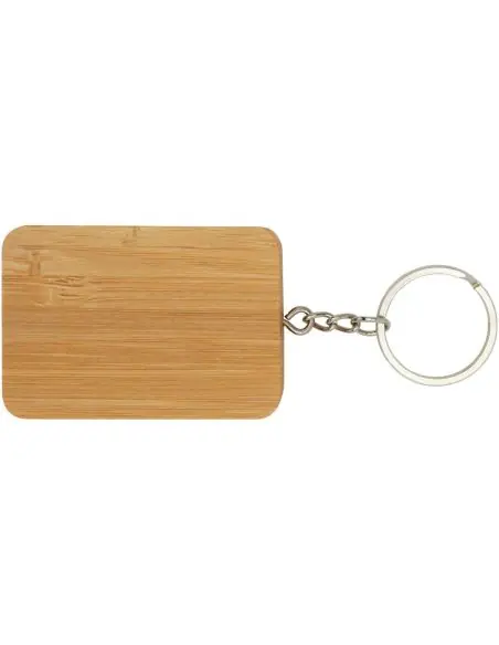 Llavero de bambú con cable de carga retráctil 6 en 1 Ecológico Personalizado 6124329