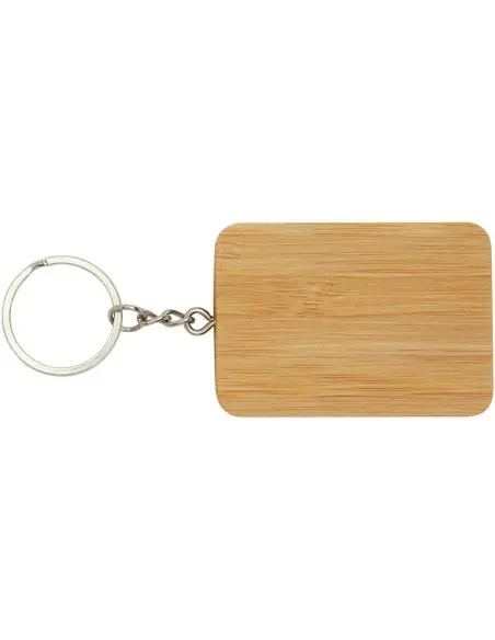 Llavero de bambú con cable de carga retráctil 6 en 1 Ecológico Personalizado 6124329