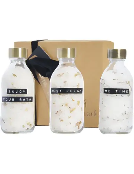 Conjunto de regalo de sal de baño de 3 piezas de 200 ml Ecológico Personalizado 6126306